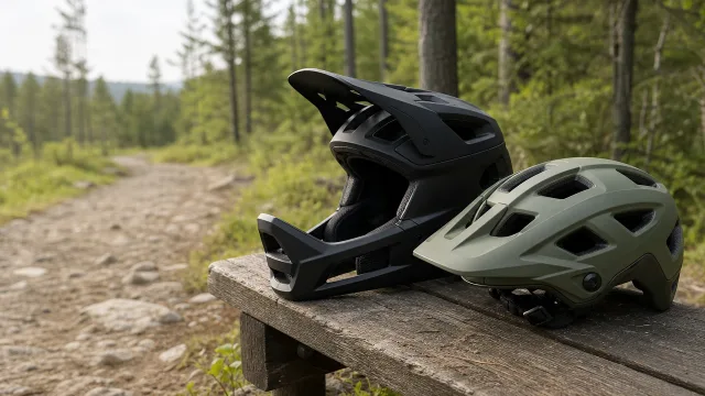 Fullface og MTB hjelme